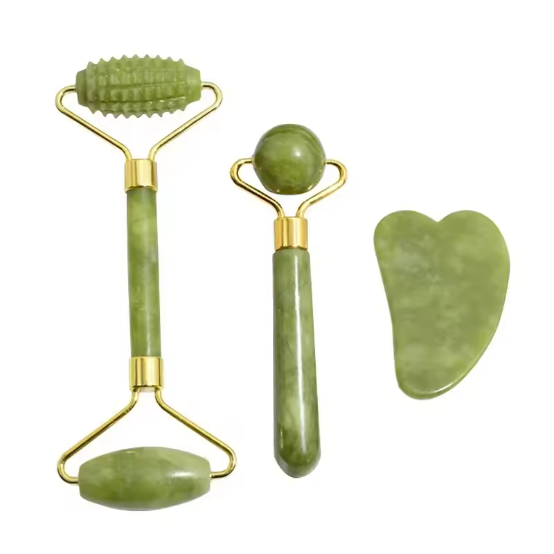 Facial Glow Trio: Gua Sha, Facial Roller, and Facial Ball Roller - Image 2