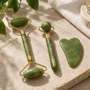 Facial Glow Trio: Gua Sha, Facial Roller, and Facial Ball Roller